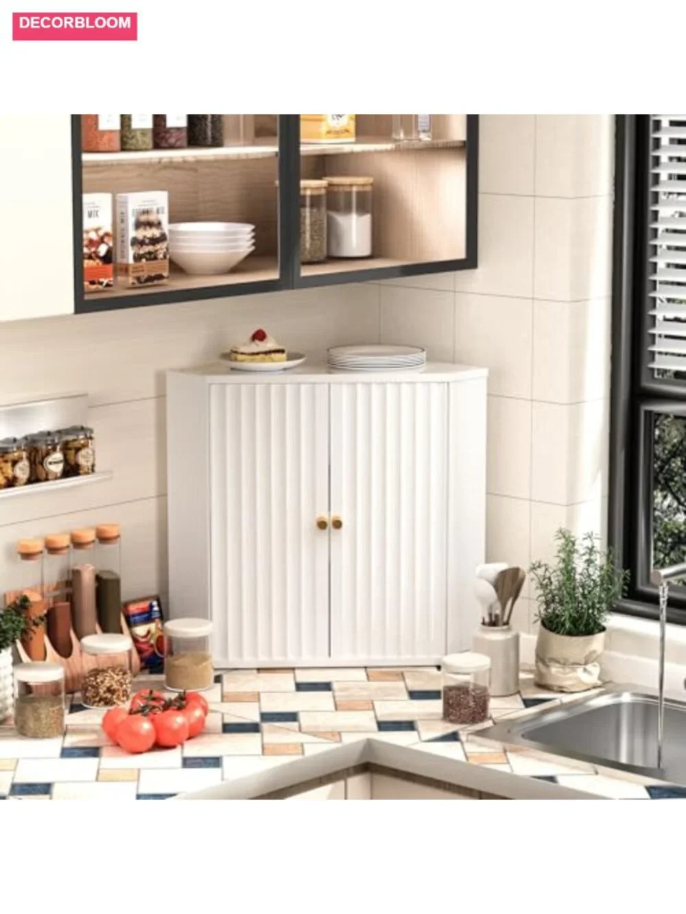Bamboo Double Layer Bread Box for Kitchen Countertop, Large Bread Storage